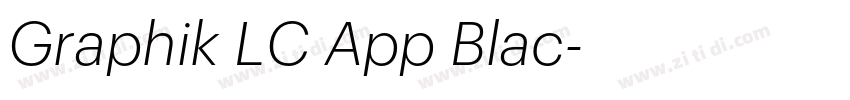 Graphik LC App Blac字体转换